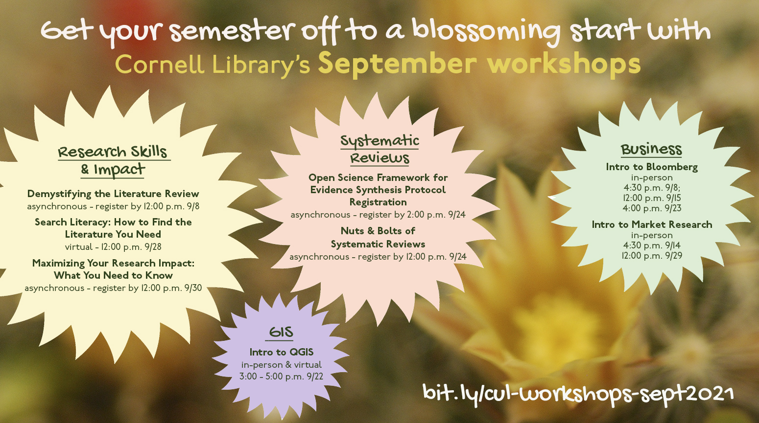 fall workshop flyer