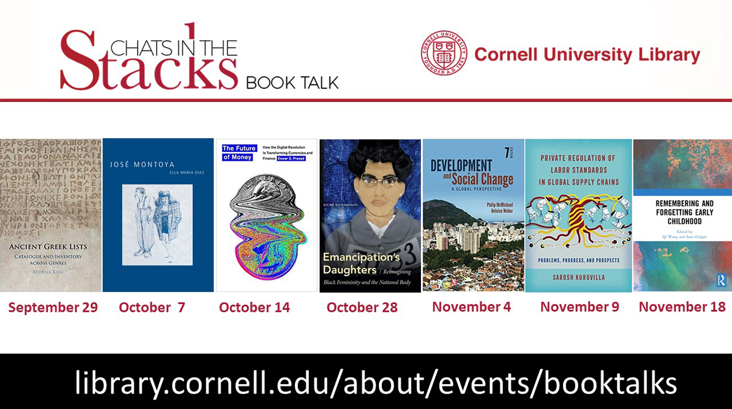 book covers of fall 2021 chats in the stacks book talks