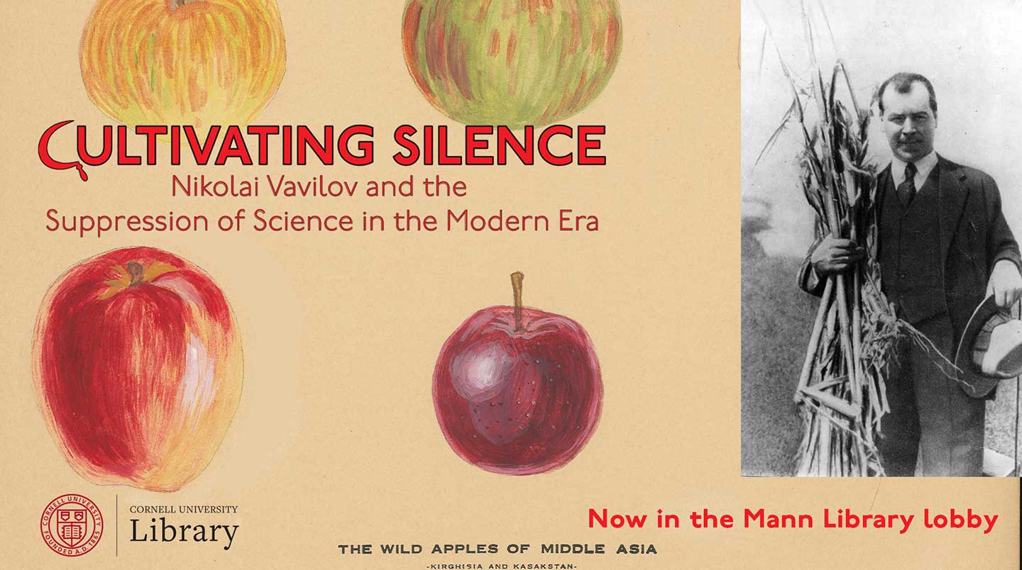Cultivating Silence: Nikolai Vavilov and the Suppression of Science in the Modern Era; now in the Mann Library Lobby