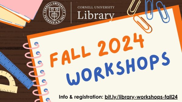 Fall 2024 Workshops @ Mann Library